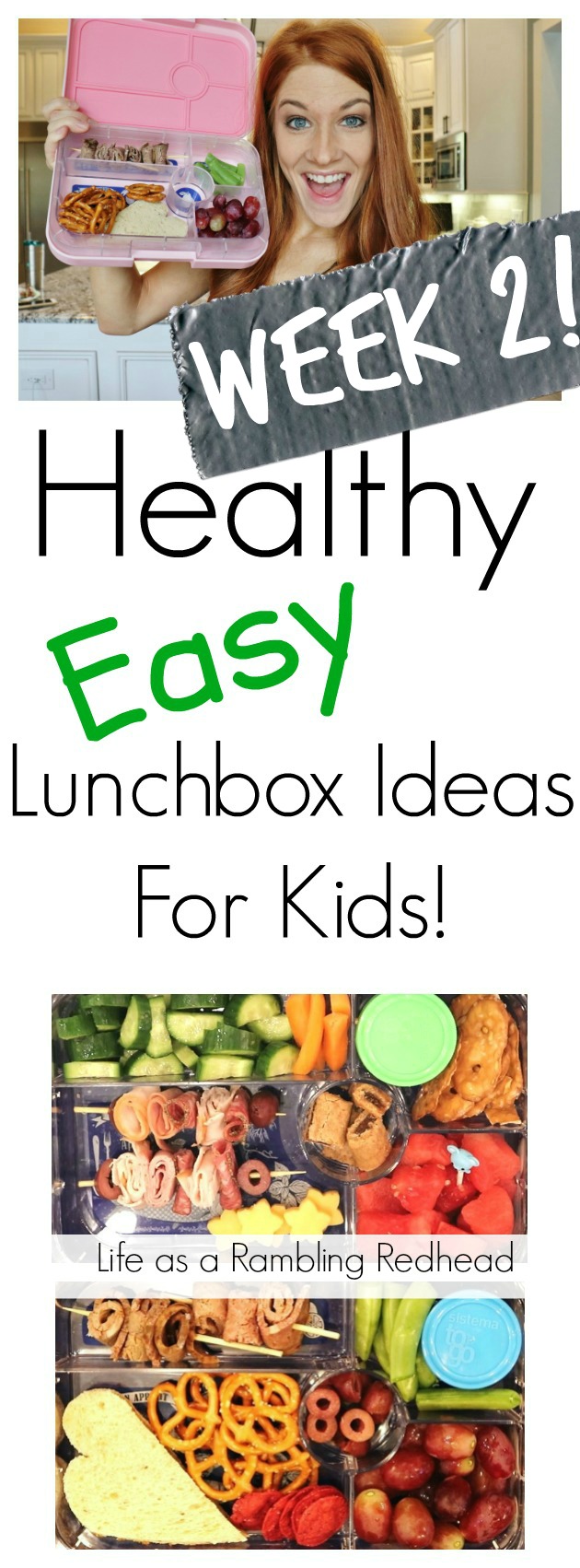 Healthy Easy Lunchbox Ideas For Kids! Week 2! (Life as a Rambling Redhead)